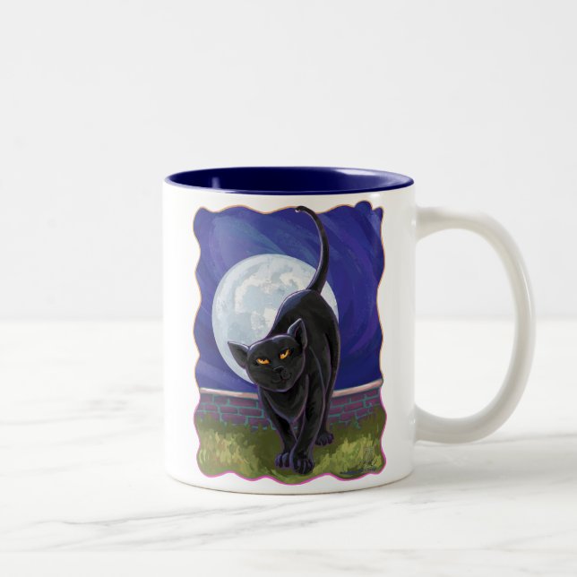 Taza Bicolor Regalos y accesorios para gatos negros (Derecha)
