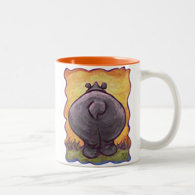 Taza Bicolor Regalos y accesorios para hipopótamos (Derecha)