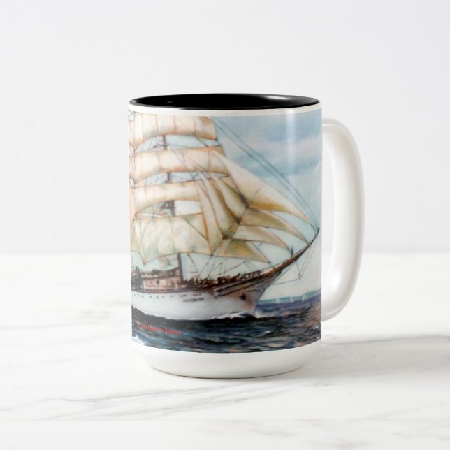 Taza Bicolor Regata Cutty Sark (Anverso derecho)