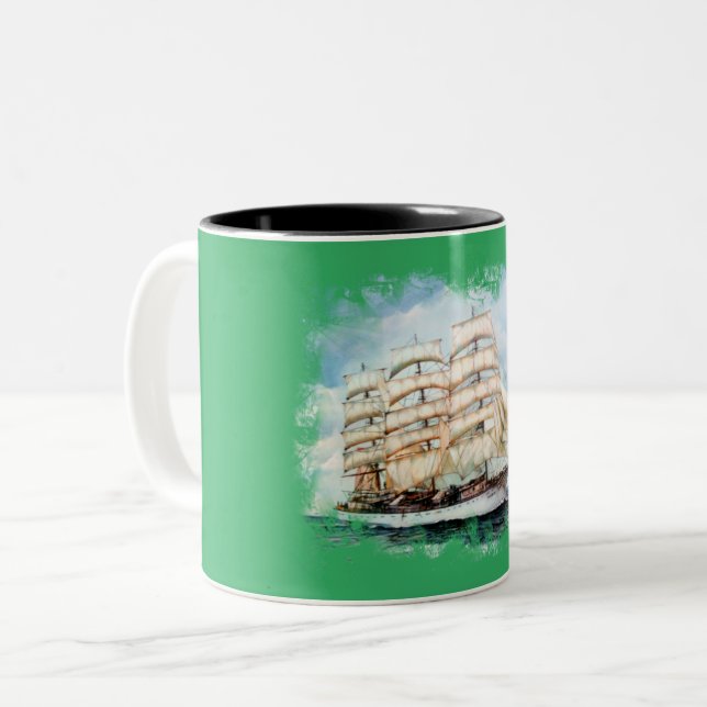 Taza Bicolor Regata Cutty Sark (Anverso izquierdo)