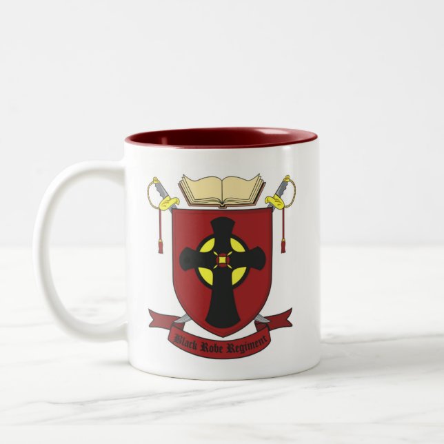 TAZA BICOLOR REGIMIENTO NEGRO DEL TRAJE (Izquierda)