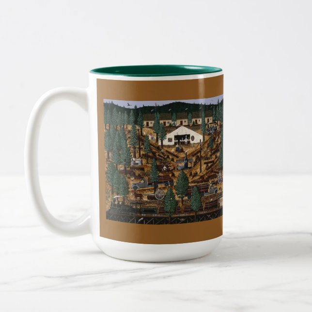 Taza Bicolor Registro de Recuerdos Mug (Izquierda)