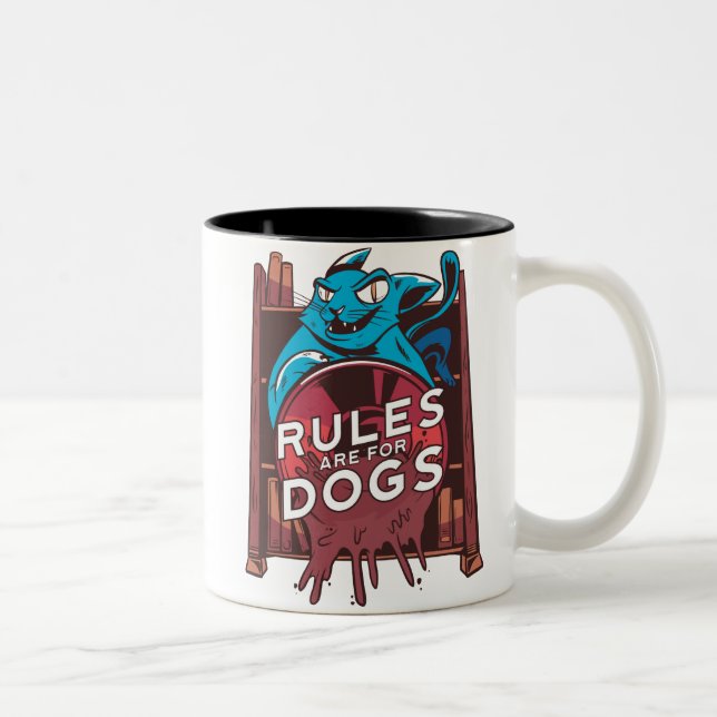 Taza Bicolor Regla de gato (Derecha)