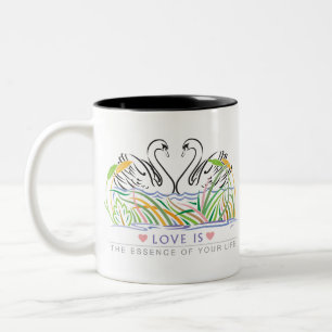 Taza Bicolor Reglas de amor