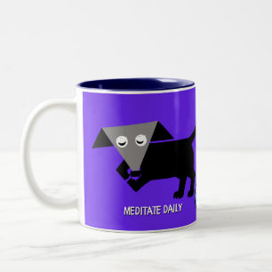 Taza Bicolor /Rego Berto "Meditate Daily"