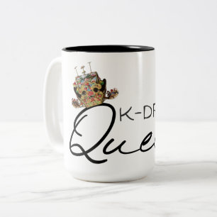 Taza Bicolor Reina de K-Drama con corona coreana