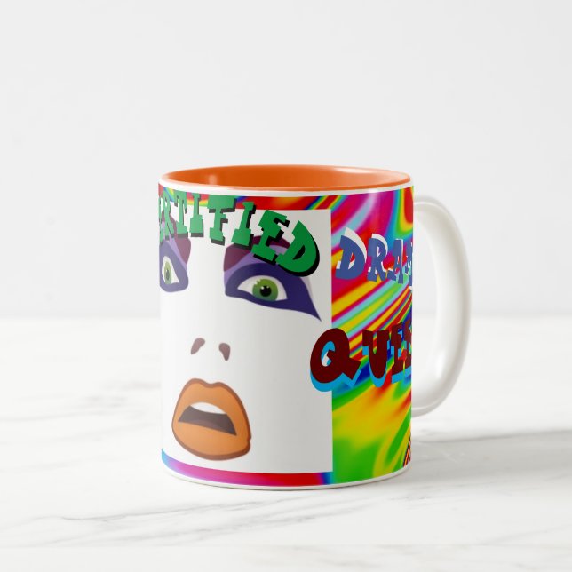 Taza Bicolor "Reina de teatro certificada" (Anverso derecho)