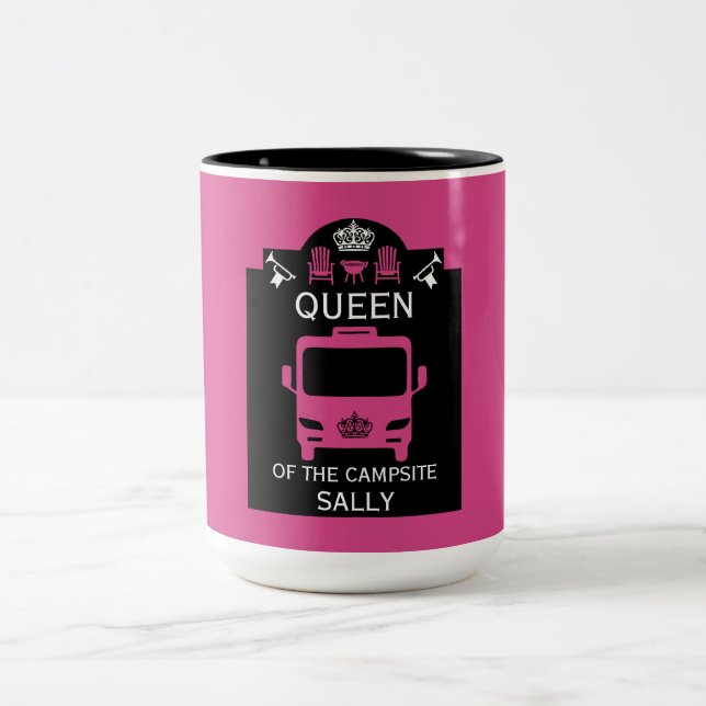 Taza Bicolor Reina Del Campamento (Centro)