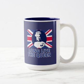Taza Bicolor Reina Isabel II Larga vida a la Reina