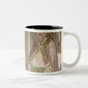 Taza Bicolor Reina Theodolinda y papa Gregory el grande