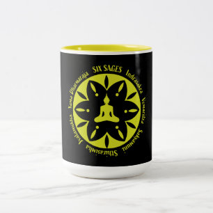 Taza Bicolor Religión budista de Samara de seis saltos