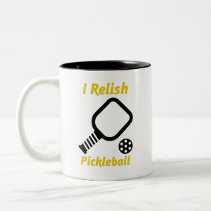Taza Bicolor Relish Pickleball Coffee Mug