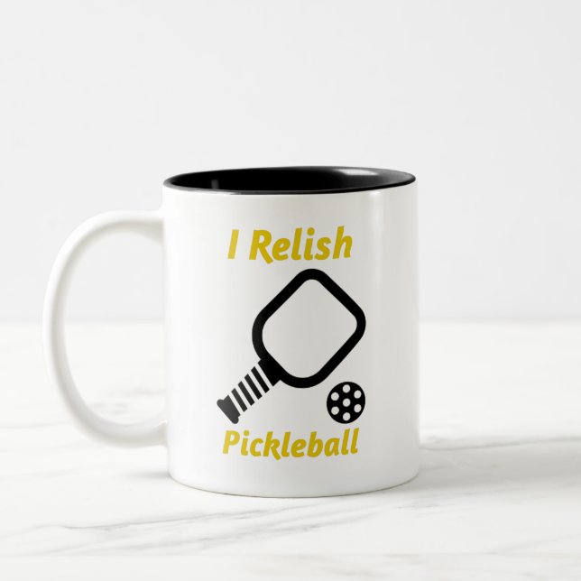 Taza Bicolor Relish Pickleball Coffee Mug (Izquierda)