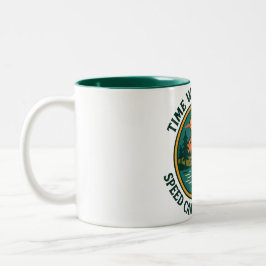 Taza Bicolor Reloj de Montaña Retro