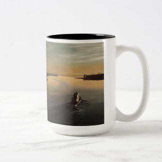 Taza Bicolor Remolcador del río Savannah