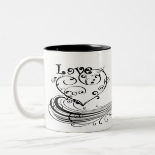 Taza Bicolor Remolinos de la moca de Looove