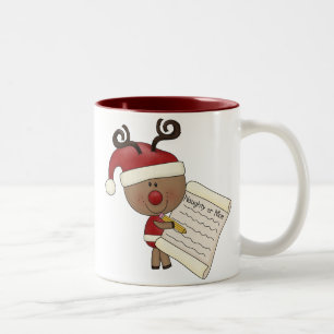 Taza Bicolor Reno de Rudy travieso o NIC
