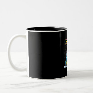 Taza Bicolor Renos de loro Navidad Ornamentos navideños ligeros
