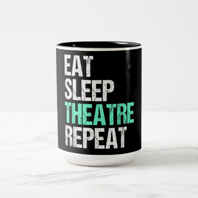 Taza Bicolor Repetir el teatro de sueño (Centro)
