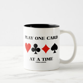 Taza Bicolor Reproducir una carta a la vez (Cuatro juegos de ca