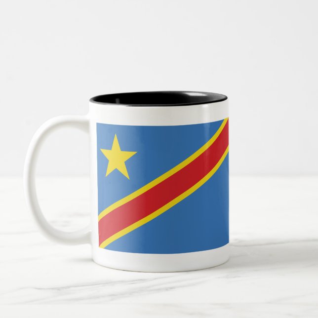 Taza Bicolor República Democrática del Congo (Izquierda)