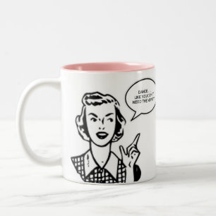 Taza Bicolor Resbalón freudiano retro