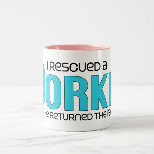 Taza Bicolor Rescaté un diseño de la adopción del perro de