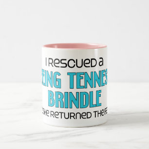 Taza Bicolor Rescaté un Treeing Tennessee Brindle (el perro