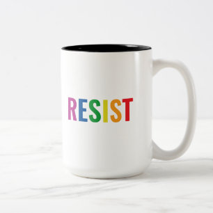 Taza Bicolor Resistir LGBT