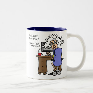 Taza Bicolor Respaldo de la impulsión dura chistoso