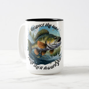 Taza Bicolor Respete El Lago Y Será Recompensado