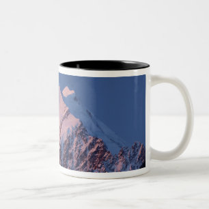Taza Bicolor Resplandor alpino en Aoraki Monte Cook, Mackenzie 
