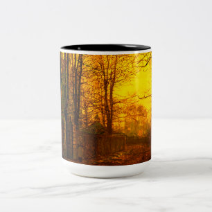 Taza Bicolor Resplandor de octubre John Atkinson Grimshaw