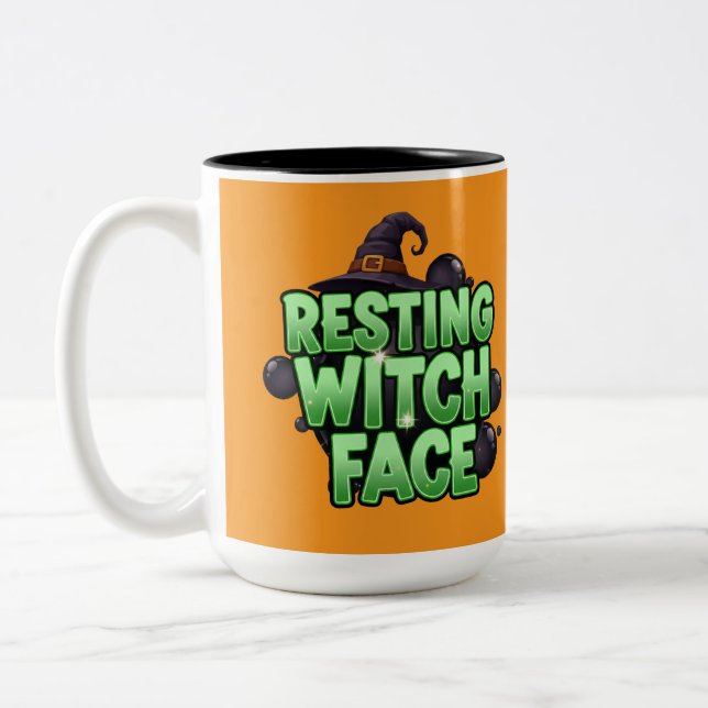 Taza Bicolor Rest Witch Face Tee (Izquierda)