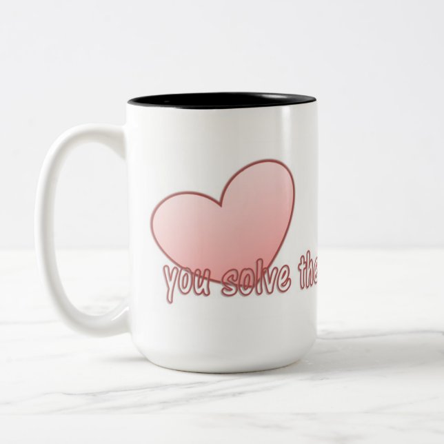 Taza Bicolor Resuelves el misterio (Izquierda)