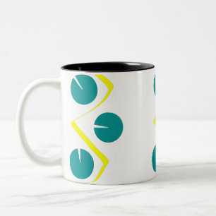 Taza Bicolor Resumen Azul amarillo 2