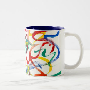 Taza Bicolor Resumen de Art Mug