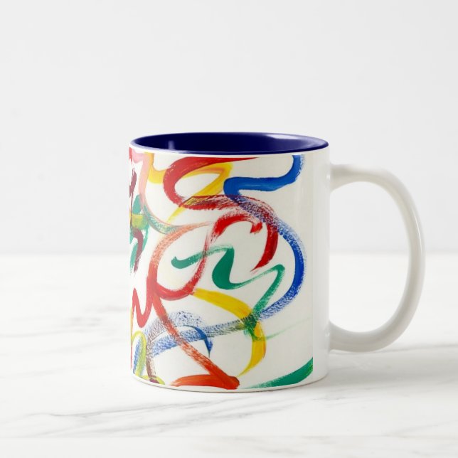 Taza Bicolor Resumen de Art Mug (Derecha)