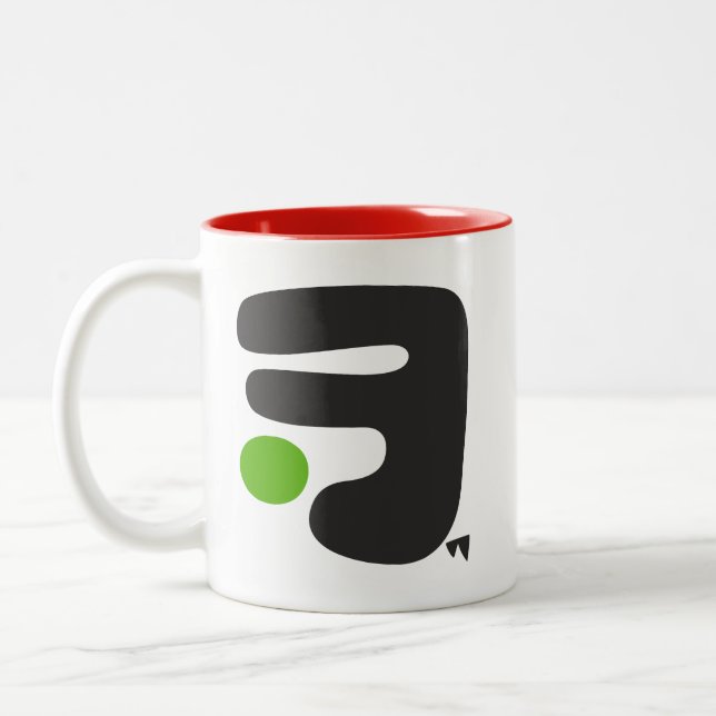 Taza Bicolor Resumen de arte café Mug #5 (Izquierda)