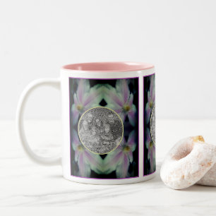 Taza Bicolor Resumen de los Pétalos de Flores Clematis Añadir t