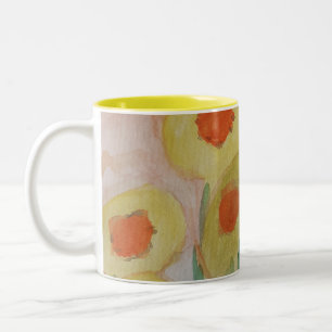 Taza Bicolor Resumen de Sunflowers Mug