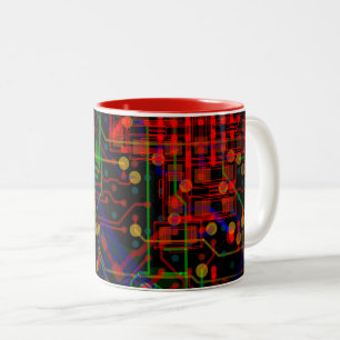 Taza Bicolor Resumen del proceso de enrutamiento de personaliza