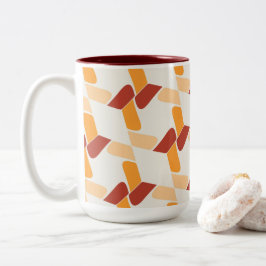 Taza Bicolor Resumen moderno y encantador