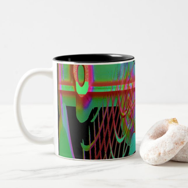 Taza Bicolor Resumen Mug (Con donut)
