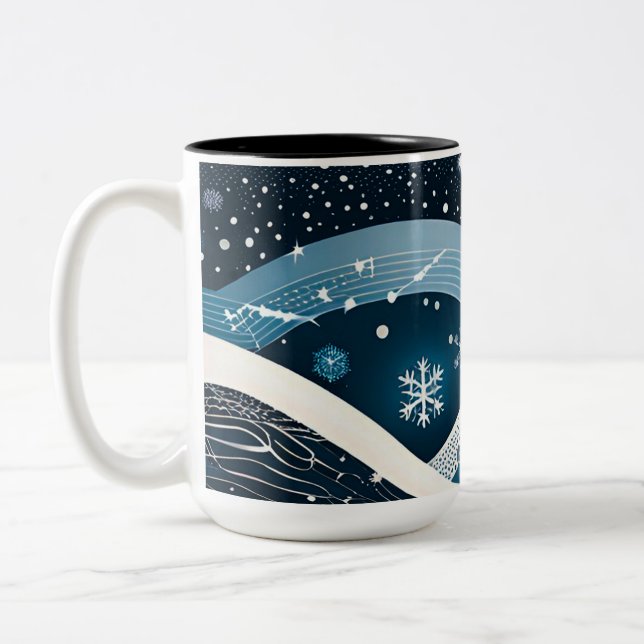 Taza Bicolor Resumen Winter Wonderland (Izquierda)