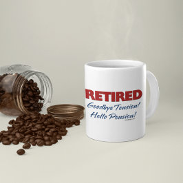 Taza Bicolor Retirado: ¡Adiós Tensión Hola Pensión!