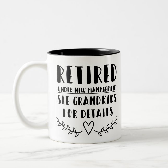 Taza Bicolor Retirado Bajo Nueva Gestión (Izquierda)
