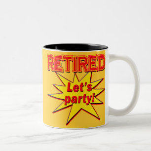 Taza Bicolor RETIRADO - DEJE las camisetas y los regalos del
