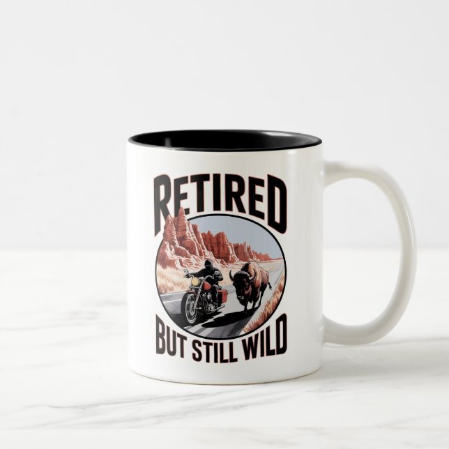 Taza Bicolor Retirado pero aún salvaje retiro occidental (Derecha)