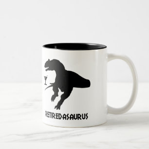 Taza Bicolor Retiredasaurus
